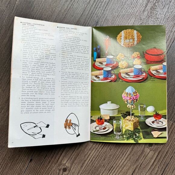 Vintage 1970s The Paper Tique Paper Crafts Booklet Kleenex Tissue Boutique - Picture 6 of 11